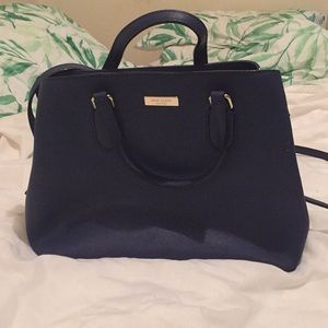 Like New Midnight Blue Kate Spade Satchel w/ Strap